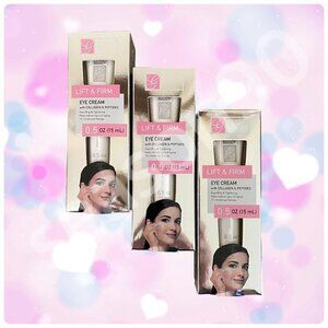 SET of (3) Global Beauty Care Lift & Firm Eye Cream with Collagen & Peptides NIB